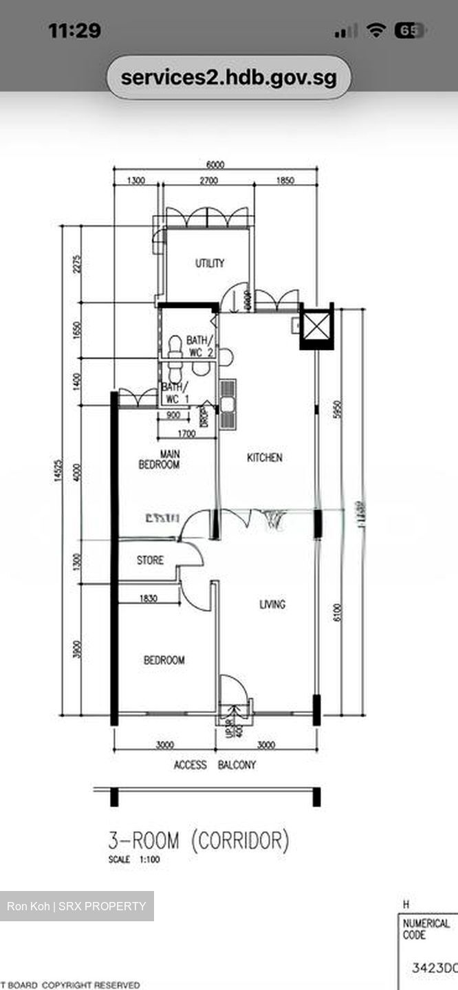 Blk 321 Ang Mo Kio Avenue 1 (Ang Mo Kio), HDB 3 Rooms #557228581